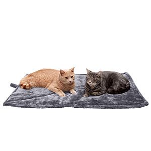 Furhaven ThermaNAP Self-Warming Bed for Indoor Cats & Large/Medium Dogs (gray)