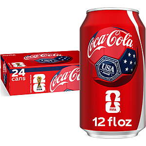 24-Pack 12 fl oz Coca-Cola Soda Pop Cans $9.97 + Free Shipping w/ Walmart+ or on $35+