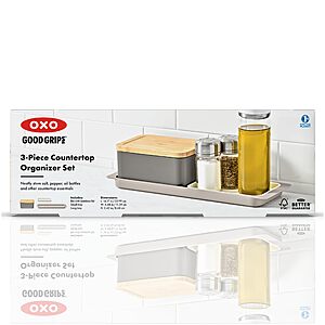 OXO 3-Piece Countertop Organizer Set $23.59 + Free Shipping w/ Prime or on $35+