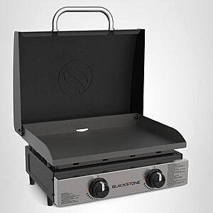 Blackstone 1813 22" 2-Burner Tabletop Propane Griddle w/ Hood $172.90 + Free Shipping