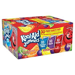 30-Count Kool-Aid Tropical Punch, Grape & Cherry Variety Pack (6 fl oz) $5.79 (19c Ea) w/ S&S + Free Shipping w/ Prime or on $35+