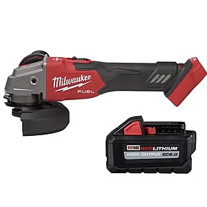 Milwaukee M18 FUEL 18V 4-1/2"/5" Variable Speed Slide Switch Brushless Cordless Angle Grinder w/ 6.0Ah Battery $279.00 + Free Shipping
