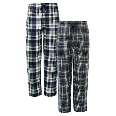 2-Pack Fruit of the Loom Men's Plaid Fleece Pajama Pant (Sizes M-XL) $6.50 + Free S&H w/ Walmart+ or on $35+