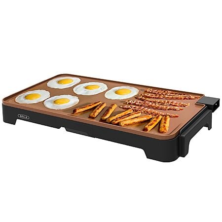 12" x 22" BELLA XL Electric Ceramic Titanium Griddle w/ Large Submersible Cooking Surface (Copper/Black) $34.99 + Free Shipping w/ Prime or on $35+
