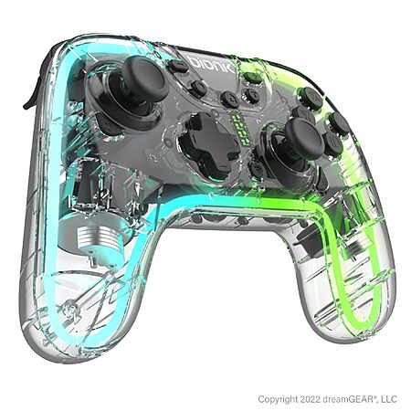 Bionik NeoGlow Wireless RGB Game Controller w/ Motion & 900 mAh Rechargeable Battery (Nintendo Switch & Switch 2) $25.50 + Free Shipping w/ Prime or on $35+