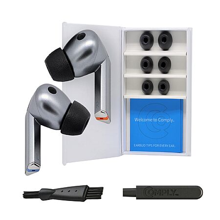3-Pairs Comply TrueGrip Premium Memory Foam Replacement Earbud Tips for Samsung Galaxy Buds3 Pro (Large, Black) $12.39 + Free Shipping w/ Prime or on $35+