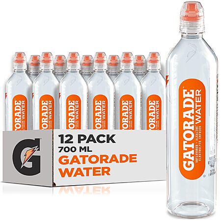 12-Pack 700ML Gatorade Water w/ Electrolytes  $14.47 ($1.21 Ea) w/ S&S + Free Shipping w/ Prime or on $35+
