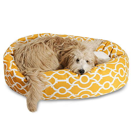 Majestic Pet Sherpa Athens Bagel Washable Pet Bed for Dogs (Small, Citrus) $21.30 + Free S&H w/ Walmart+ or on $35+