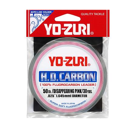 30-Yard Yo-Zuri H.D. Carb Fluorocarbon Salt Water Fishing Line (Pink, 50 Lbs) $11.99 + Free Shipping w/ Prime or on $35+