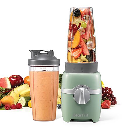 300W Starfrit Personal Blender w/ 2 28-Oz Cups, High, Low & Pulse Modes (Sage) $14.62 + Free Shipping w/ Prime or on $35+