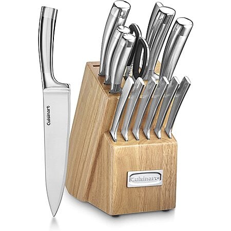 15-Piece Cuisinart Professional Stainless Steel Cutlery Block Set $83 + Free Shipping