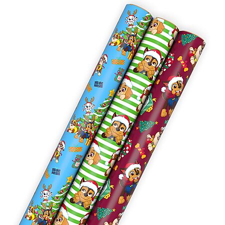 105 Sq Ft Hallmark Paw Patrol Christmas Wrapping Paper Rolls Gift Wrap $10.40 + Free Shipping w/ Prime or on $35+