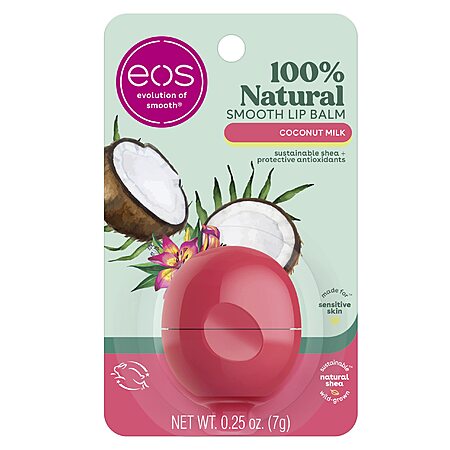 eos 100% Natural Smooth Lip Balm (Coconut Milk) $1.94 w/ S&S + Free Shipping w/ Prime or on $35+