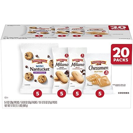20-Pack Pepperidge Farm Cookies Variety Pack Snack Packs $10.49 w/ S&S + Free Shipping w/ Prime or on $35+