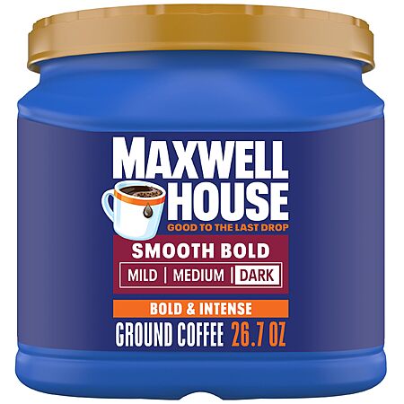 26.7-Oz Maxwell House Smooth Bold Dark Roast Ground Coffee $8.80 w/ S&S + Free Shipping w/ Prime or on $35+