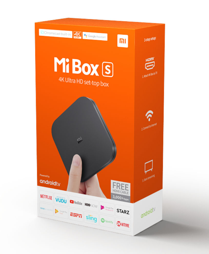 Xiaomi Mi Box S 4K HDR Android TV Streaming Media Player with Google Assistant & chromecast built-in $29.99 at walmart.
