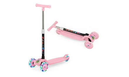 Kick Scooter with LED Light-Up Wheels $25.99