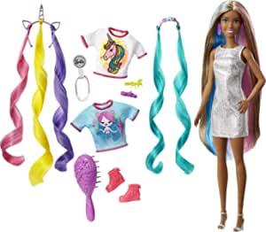 Barbie Fantasy Hair Doll w/ Accessories for Mermaid & Unicorn Looks $13.97
