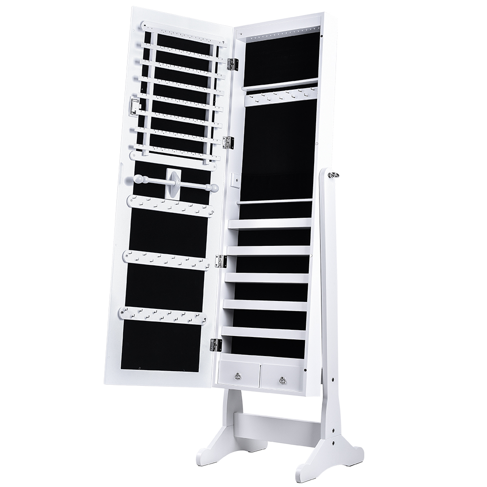 Lockable Full-length Jewelry Armoire Mirror $109.13