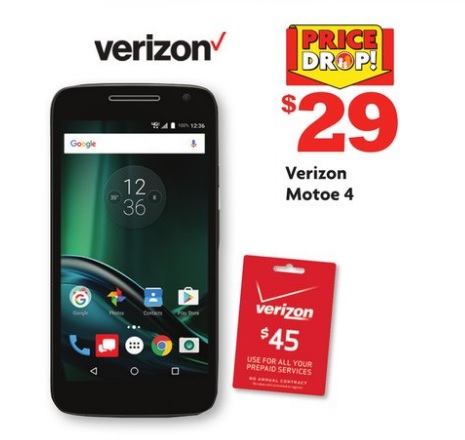 FAMILY DOLLAR flyer for this week has the Verizon Moto e4 at $29! B&M