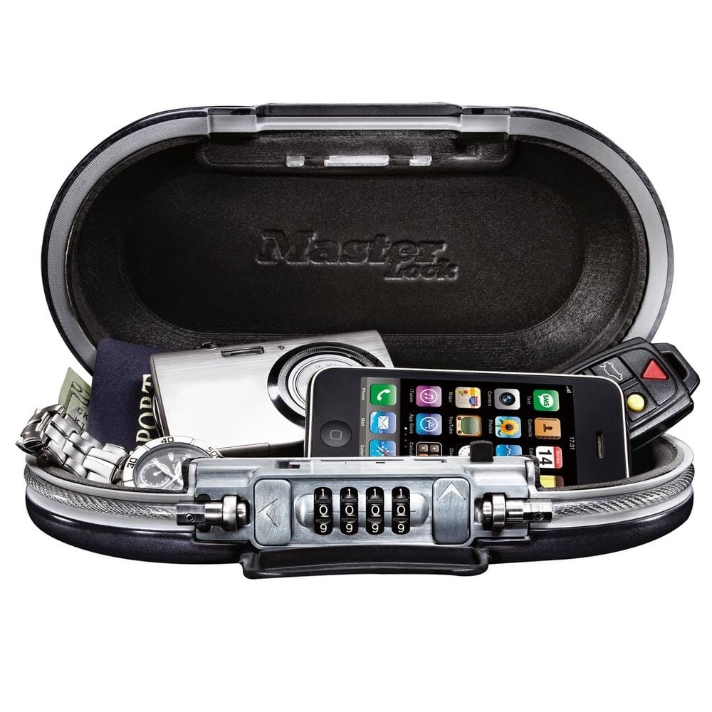 Master Lock Portable Safe, Resettable Combination, Black 5900D - $17.50