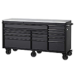 Husky 72" x 24" Heavy Duty 15-Drawer Mobile Workbench w/ SS Top (Matte Black) $998 (Select Stores) + Free Store Pickup