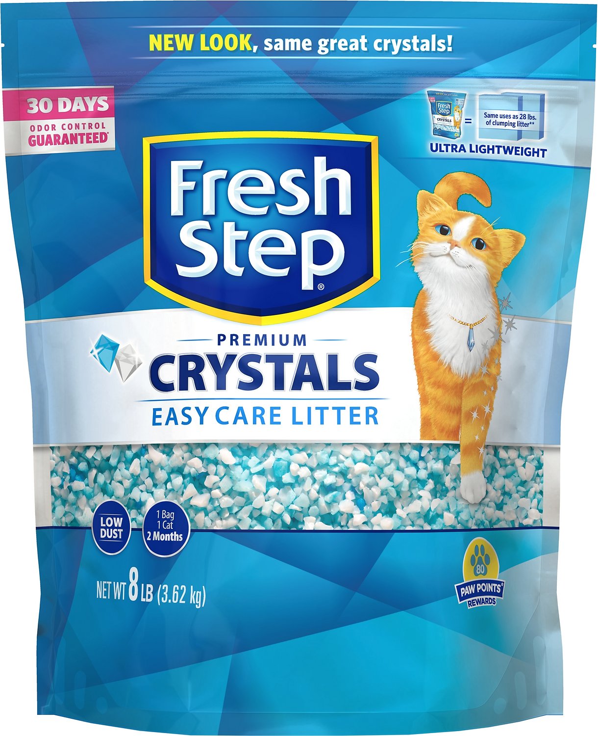 50% off Fresh Step Crystals Cat Litter, 8 lb bag + another 50% on first Autoship $3.2