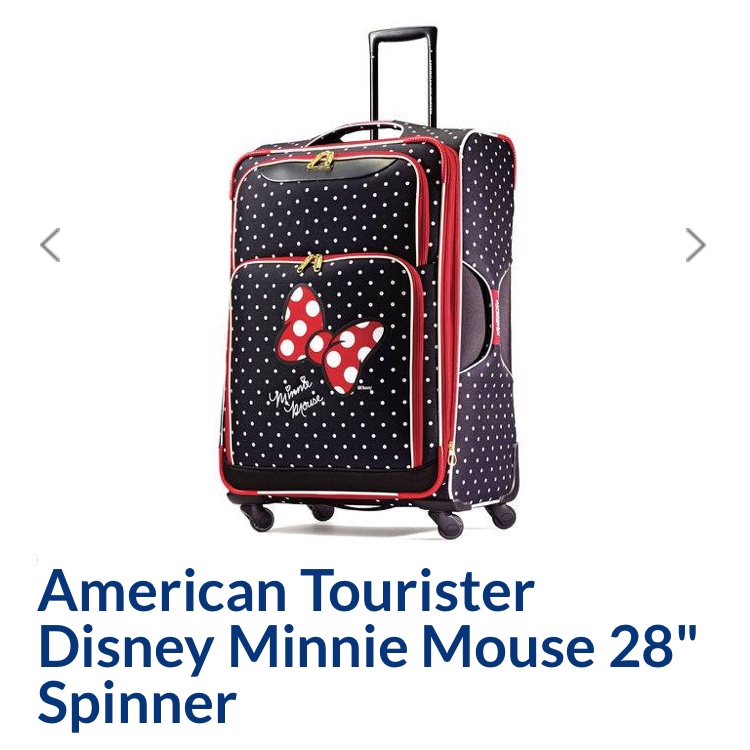 American Tourister Minnie Mouse Luggage 28" $62.99