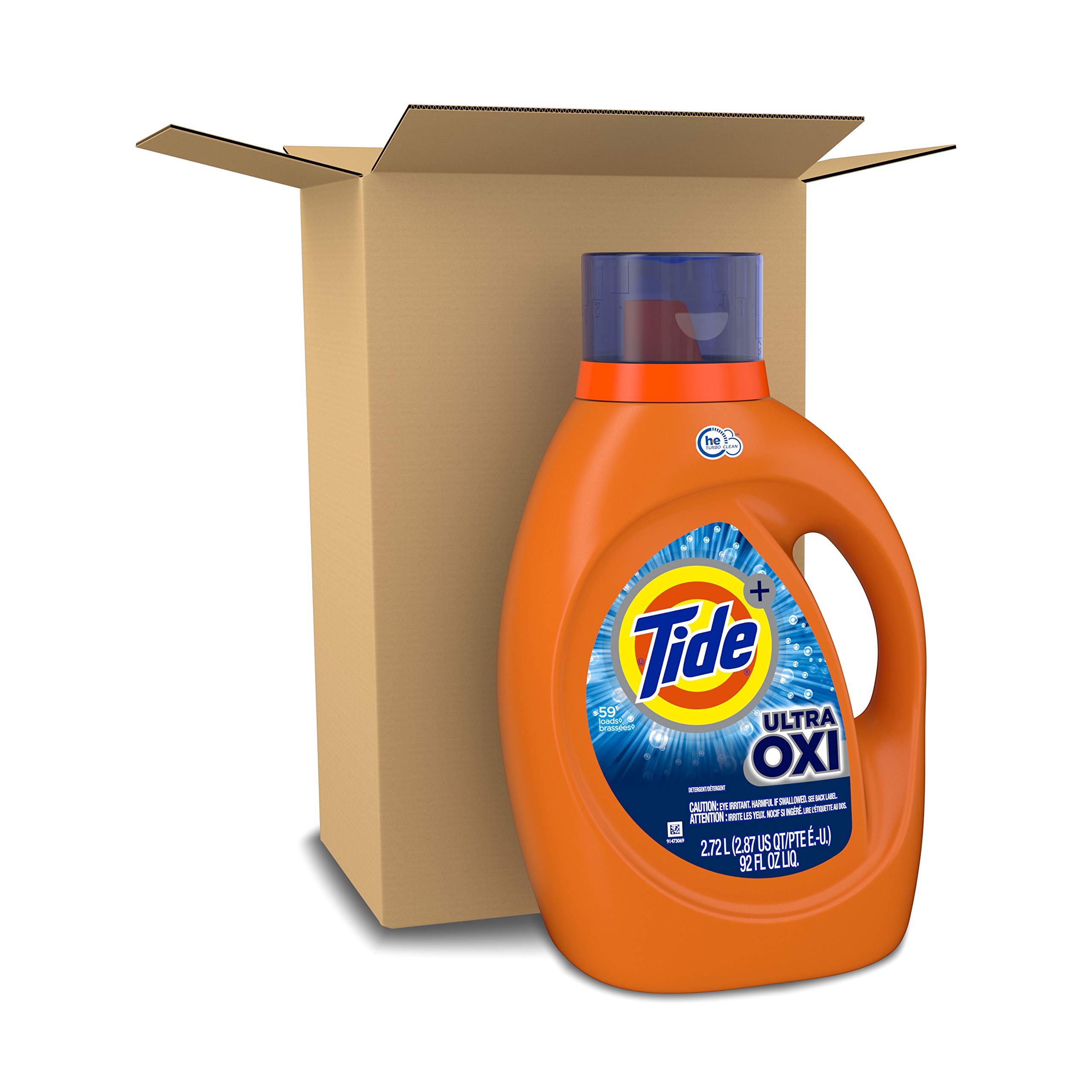 Tide Ultra Oxi Laundry Detergent Liquid Soap, High Efficiency 92oz $9.96