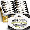 Brunswick Sardines in Olive Oil, 3.75 oz Can (Pack of 12) - Boneless Butterflied Sardine Fillets - Wild Caught~$16.77 @ Amazon~Free Prime Shipping!