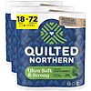 Quilted Northern Ultra Soft &amp;amp; Strong Toilet Paper, 18 Mega Rolls = 72 Regular Rolls, 5X Stronger, Premium Soft Toilet Tissue~$14.02 With Coupon &amp;amp; S&amp;amp;S @ Amazon~Free Prime Shipping!