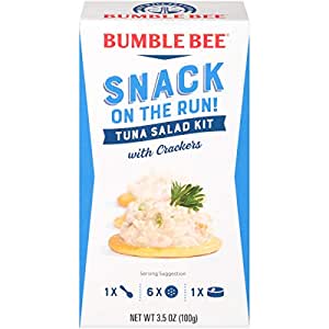 BUMBLE BEE Snack on the Run Tuna Salad with Crackers, Canned Tuna Fish, High Protein Food, 3.5 Ounce (Pack of 12)~$10.09 After Coupon @ Amazon~Free Prime Shipping!