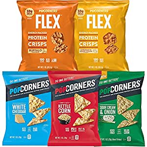 Popcorners & Flex Plant Based Protein Chips Variety Pack, Gluten Free (Pack of 20)~$11.61 After Coupon @ Amazon~Free Prime Shipping!