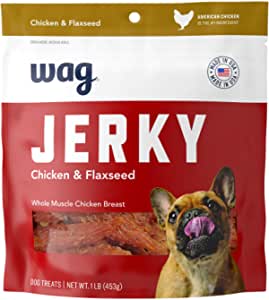 1-Lb Wag Jerky Dog Treats (Chicken & Flaxseed) $5.82 After Coupon & Subscribe & Save @ Amazon~Free Prime Shipping!