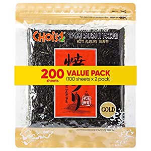 Daechun(Choi's1) Roasted Seaweed, GIM (100+100 Full Sheets), Value Pack, Resealable, Gold Grade, Product of Korea~$18.74 After Coupon & S&S @ Amazon~Free Prime Shipping!
