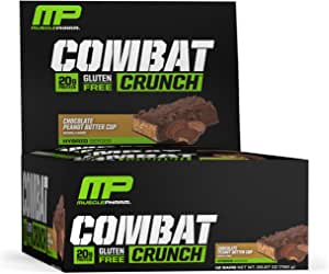 MusclePharm Combat Crunch Protein Bar, 20g Protein, Chocolate Peanut Butter Cup Bars, 12 Count~$9.50 @ Amazon~Free Prime Shipping!
