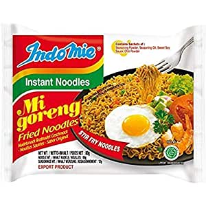 Indomie Mi Goreng Instant Stir Fry Noodles, Halal Certified, Original Flavor (Pack of 30)~$9.36 @ Amazon~Free Prime Shipping!