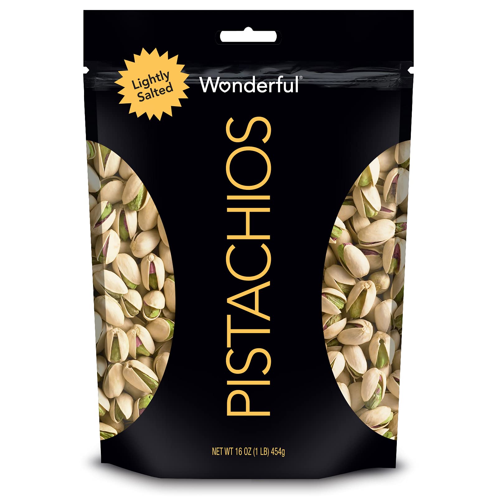 Wonderful Pistachios Roasted &, Resealable Bag, Lightly salted, 16 Oz~$5.69 With S&S @ Amazon~Free Prime Shipping!