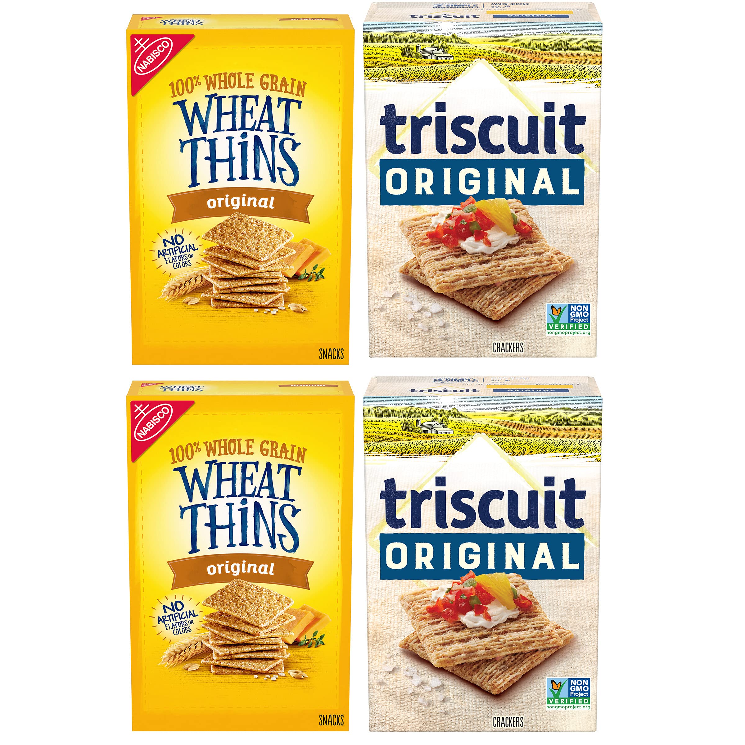 Wheat Thins Original and Triscuit Original Crackers Variety Pack, 4 Boxes~$7.71 @ Amazon~Free Prime Shipping!