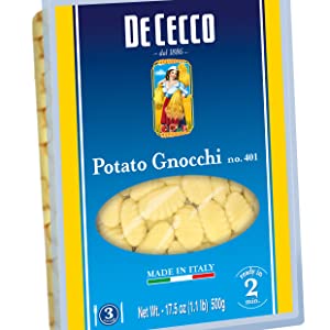De Cecco Pasta, Potato Gnocchi No.401, 17.5 Ounce (Pack of 4)-Made in Italy, High in Iron & Protein~$10.52 With S&S @ Amazon~Free Prime Shipping!
