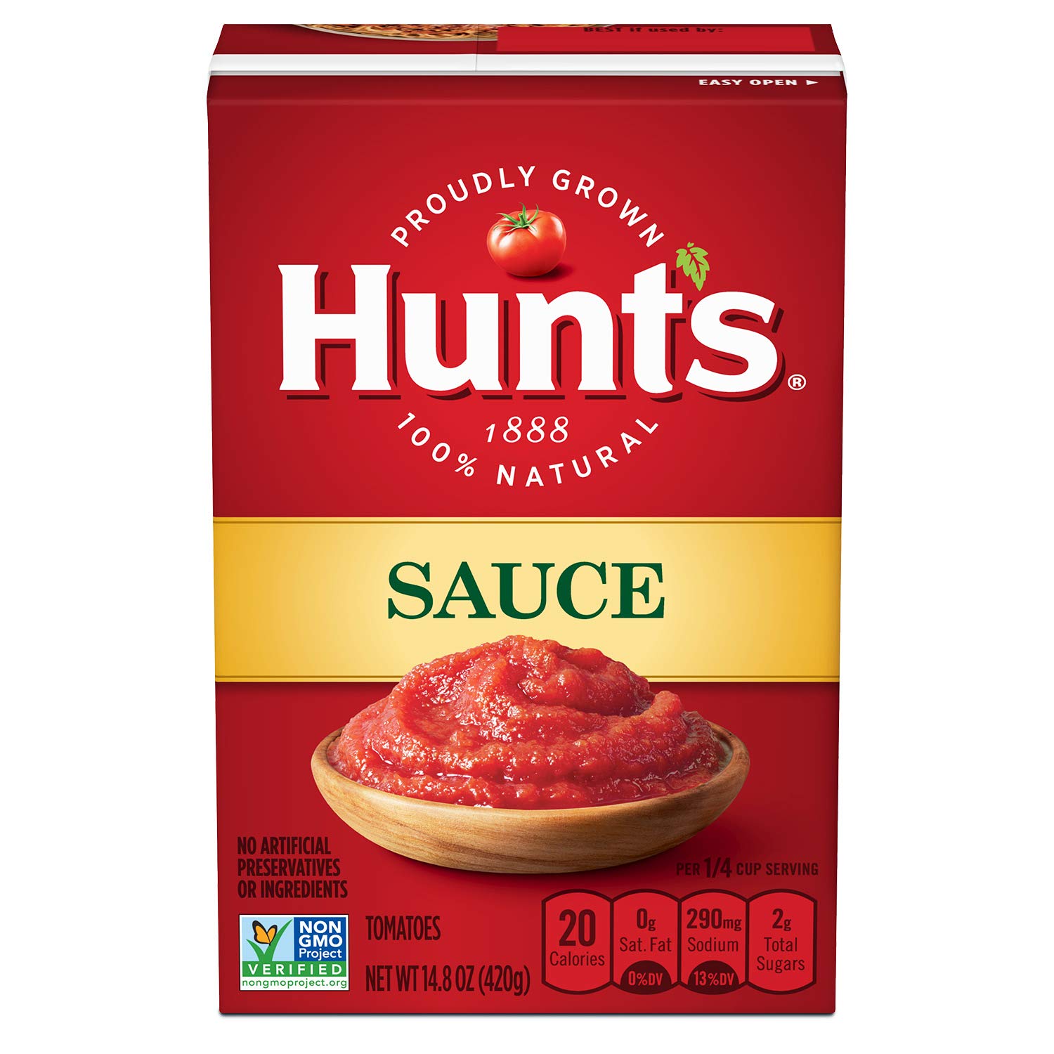 Hunt's Tomato Sauce Carton, Keto Friendly, 14.8 oz, 12 Pack, Packaging may vary~$9 After Coupon & S&S @ Amazon~Free Prime Shipping!