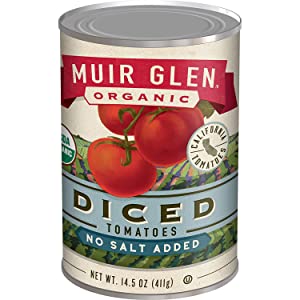 Muir Glen Canned Tomatoes, Organic Diced Tomatoes, No Salt & No Sugar Added, 14.5 Ounce Can~$1.29 @ Amazon~Free Prime Shipping!