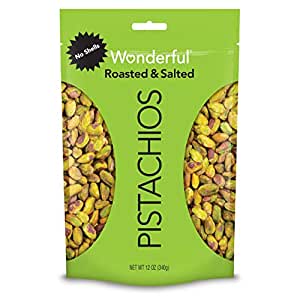 Wonderful Pistachios, No Shells, Roasted and Salted, 12 Ounce Resealable Bag~$5.78 @ Amazon~Free Prime Shipping!