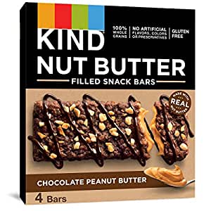 KIND Nut Butter Bars, Chocolate Peanut Butter, 1.3 Ounce, 32 Count, Gluten Free, 100% Whole Grains~$13.83 @ Amazon~Free Prime Shipping!