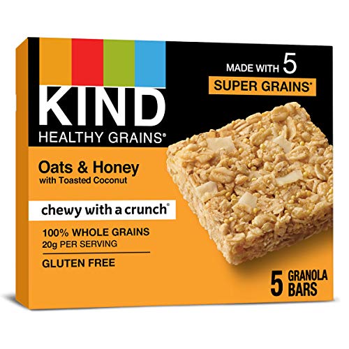 KIND Healthy Grains Bars, Oats & Honey with Toasted Coconut, Gluten Free, 1.2 Ounce, 40 Count~$12.98 @ Amazon~Free Prime Shipping!