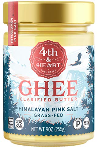 4th & Heart Himalayan Pink Salt Grass-Fed Ghee, 9 Ounce, Keto Pasture Raised, Non-GMO, Lactose and Casein Free, Certified Paleo~$5.70 @ Amazon~Free Prime Shipping!
