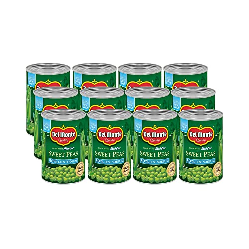 Del Monte Canned Sweet Peas with 50% Less Sodium, 15 Ounce (Pack of 12)~$12.75 @ Amazon~Free Prime Shipping!