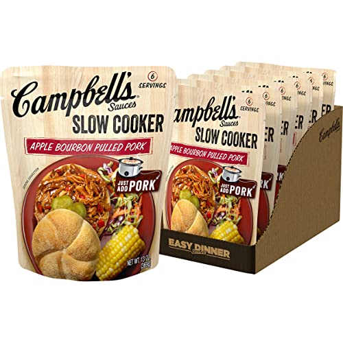 Campbell's Slow Cooker Sauces Apple Bourbon Pulled Pork, 13 oz. Pouch