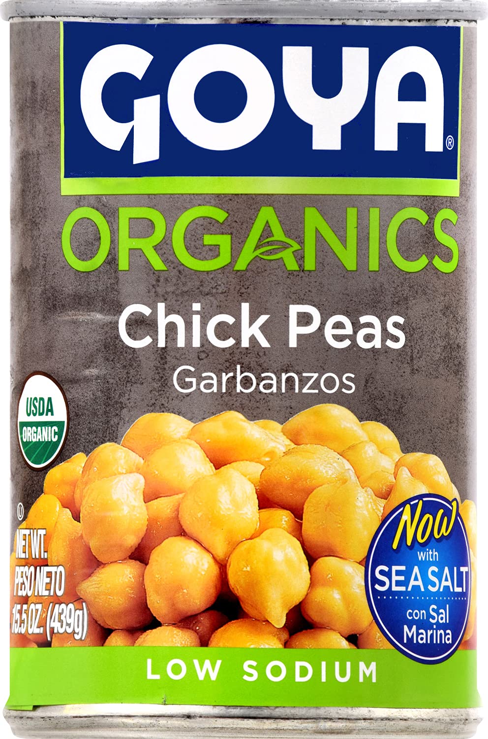Goya Foods Organic Chick Peas, Garbanzo Beans, 15.5 Ounce (Pack of 24)~$23.22 @ Amazon~Free Prime Shipping!