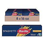 Barilla Spaghetti Pasta, 16 oz. Box (Pack of 8) - Non-GMO Pasta Made with Durum Wheat Semolina - Kosher~$10.88 @ Amazon~Free Prime Shipping!